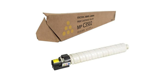 Ricoh Genuine OEM 841736 (841648) Yellow Toner Cartridge (18K YLD) for MP-C3002, MP-C3502 s