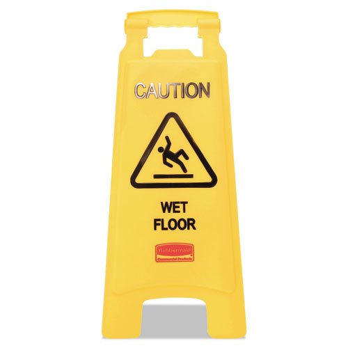 RUBBERMAID SIGN,CAUTION,WET FL