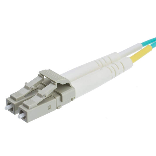 CableWholesale LC to LC OM4 Duplex Fiber Patch Cord 2m