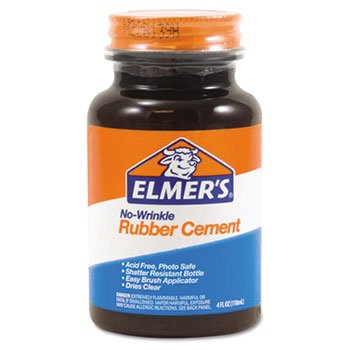 Elmer's Rubber Cement Repositionable 4 oz (12 Pack)