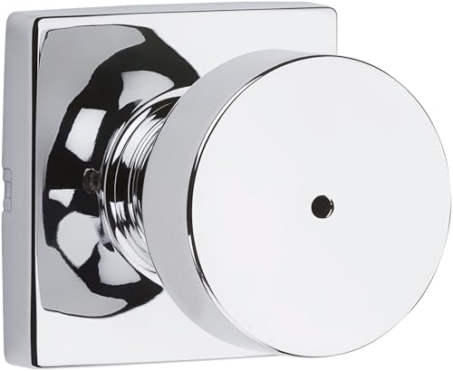 Kwikset Pismo Privacy Knob 730PSKSQT-26 Bright Chrome
