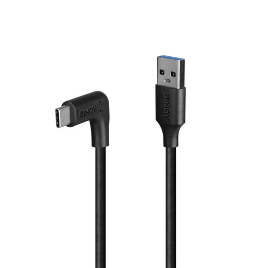 LINDY USB 3.2 C to A Right Angle Cable 0.5m
