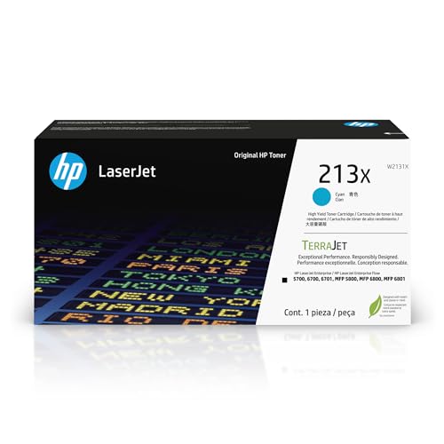 HP 213X Cyan Toner Cartridge W2131X High Yield