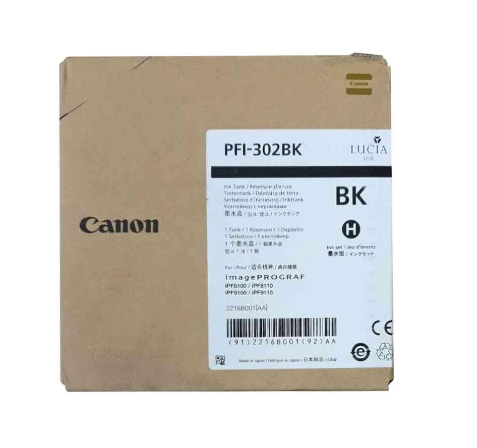 Canon PFI-302BK Ink Cartridge 330ml Black