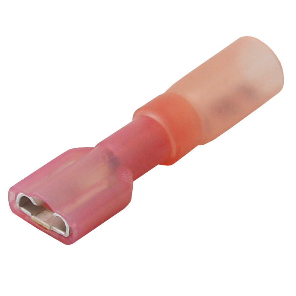 Pacer 22-18 AWG Heat Shrink Female Disconnect 100 Pack