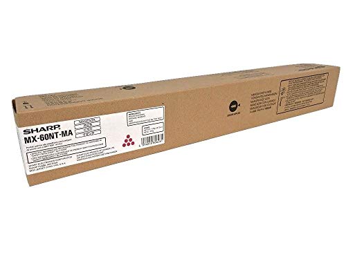 Sharp OEM MX-60NTMA (MX60NTMA) Toner CTG, Magenta, 40K Yield