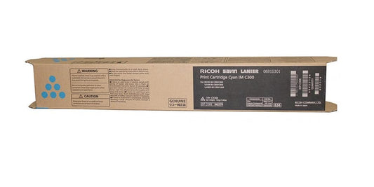 RICOH 842379 IM C300 Cyan Toner Cartridge for use in IM C400SRF Yield 6000 Pages in Retail Packaging