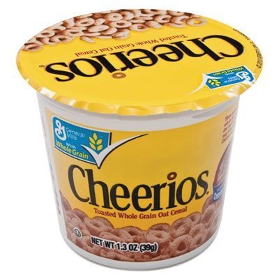 General Mills Products - General Mills - Cheerios Breakfast Cereal, Single-Serve 1.3oz Cup, 6 Cups/Pack - Sold As 1 Pack - Six individual serving cups per pack.