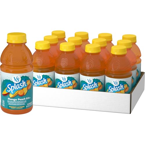 V8 Splash Mango Peach Juice 16 fl oz (12 Pack)