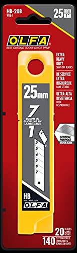 OLFA 25mm Snap-Off Utility Knife Replacement Blades HB-20B