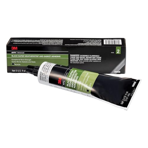 3M Super Weatherstrip Adhesive 08008 Black 5oz