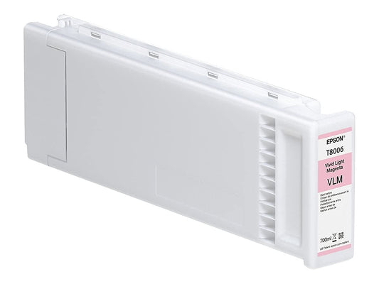 Epson UltraChrome PRO 700ml Vivid Light Magenta Ink Cartridge for SureColor P10000 & P20000 Large-Format Inkjet Printers