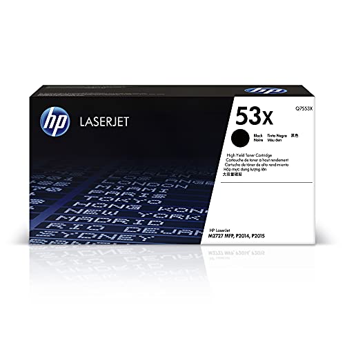 HP Genuine Brand Name Q7553X Mono Laser Cartridge for HP Black Toner for Laserjet P2015/2015N (7K YLD)