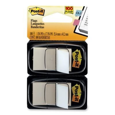 Post-it?« Flags, 1 Inch, Ideal For Marking and Flagging Paper Documents, White, 50 per Dispenser, Two Dispensers per Pack