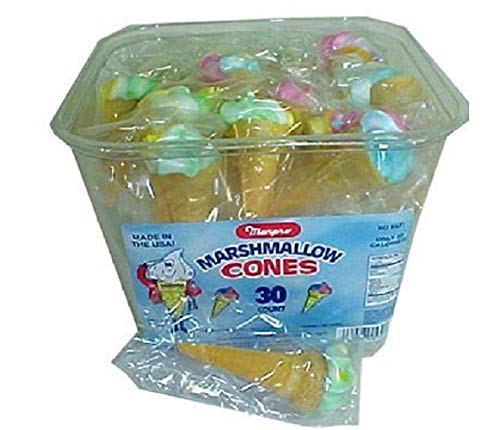 Marpo Yum Yum Marshmallow Cones 30 Count 5oz