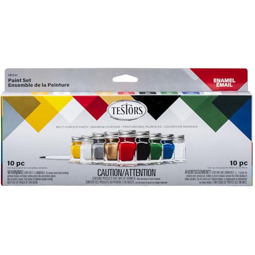 TESTORS PAINT SET ENAML AST 10