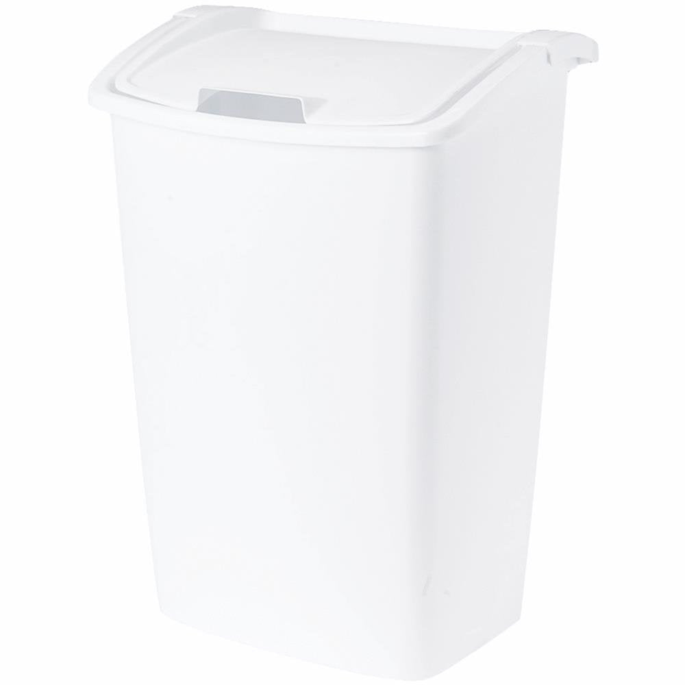 Rubbermaid 280300-WHT Dual-Action Wastebasket