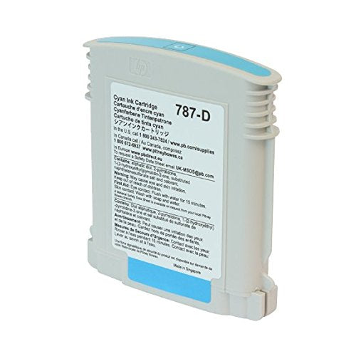 Pitney Bowes Genuine Original Connect+ 1000, 2000 & 3000 Standard Capacity Cyan Ink Cartridge - 787-D
