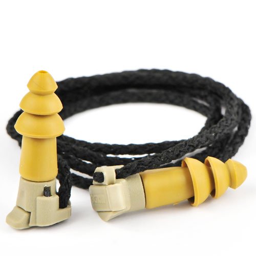 Moldex Battleplugs(R) Reusable Vinyl Ear Plugs, Bell Shape, 24 dB, Yellow, 1 PR 6497-1 Each