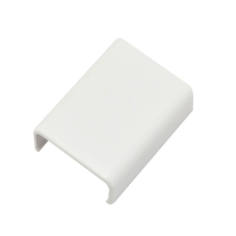 Legrand Wiremold C59 Cordmate II Cord Cover Coupling, Organizer for Wall, Holds Up to 3 Cords or Cables, White (1 Pack)