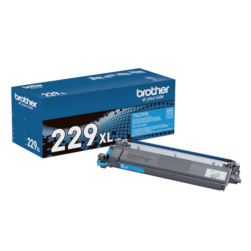 Brother Genuine TN229XLC Cyan High Yield Printer Toner Cartridge - Print up to 2,300 Pages(1)