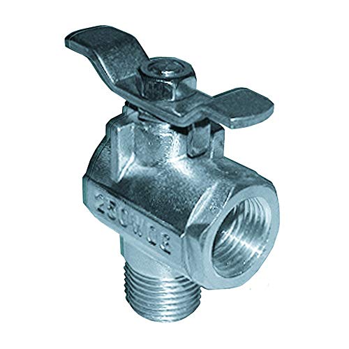 GROCO 1/2" NPT 90° Stainless Steel Fuel Valve