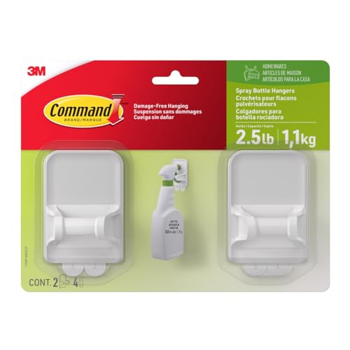 3M Command Spray Bottle Hangers, 2 Pack, 32 fl oz