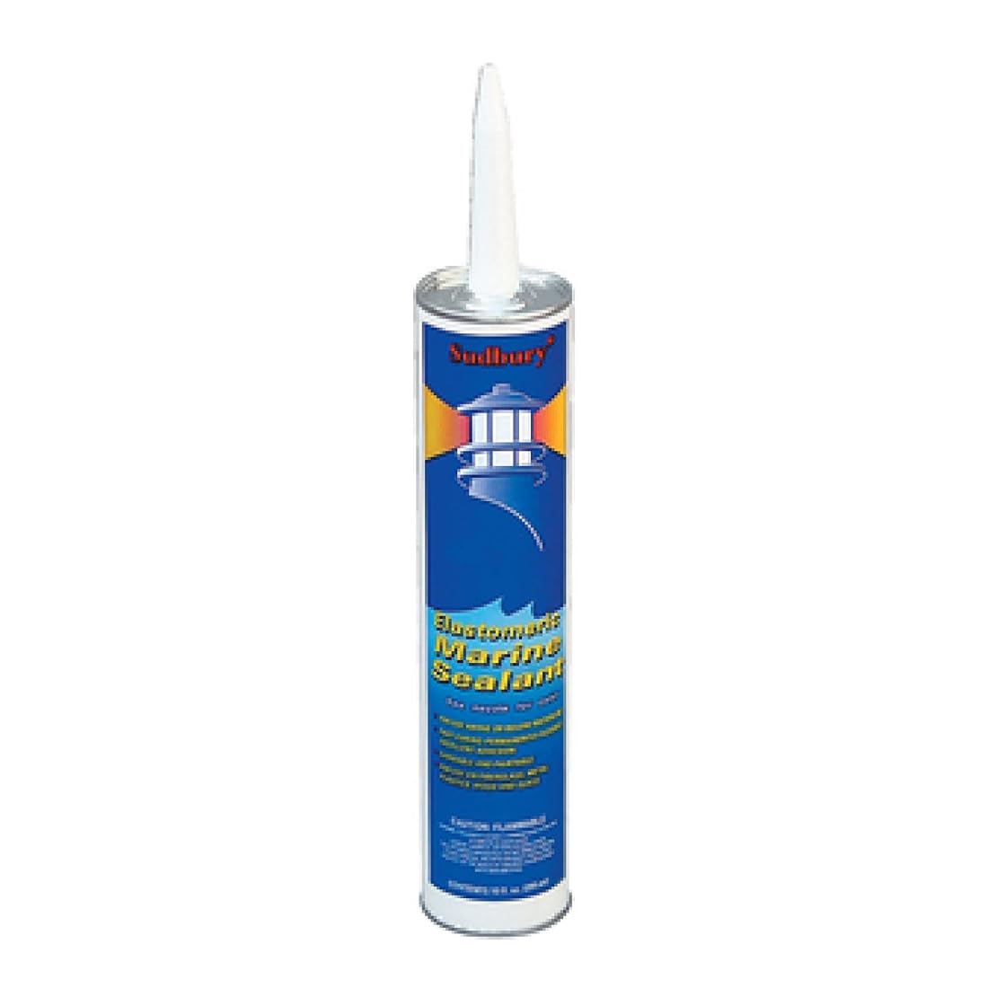 Sudbury Elastomeric Marine Sealant, Multi-Purpose Sealant, Essential Boat Accessories, Clear, 10 oz. Cartridge