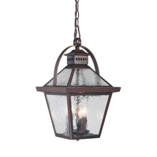 Acclaim Bay Street 3-Light Outdoor Hanging Lantern, 7676ABZ, Architectural Bronze