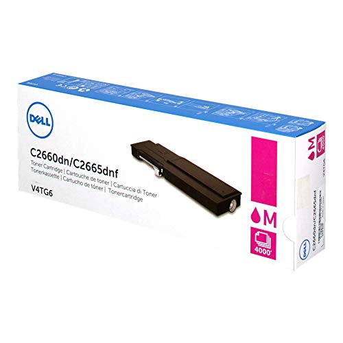 Dell V4TG6 Toner Cartridge C2660dn/C2665dnf Color Laser Printer,Magenta