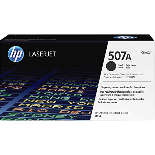 HP 507A (CE400A) Black Original Laserjet Toner Cartridge