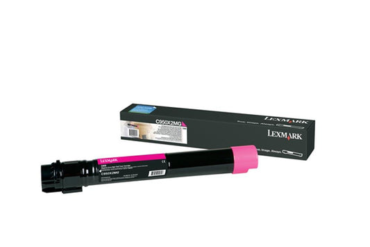 Lexmark C950x2mg Extra High-Yield Toner, 22,000 Page-Yield, Magenta