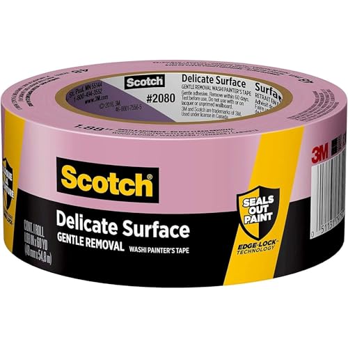3M Scotch Delicate Surfaces Painters Tape 2080-48EC 1.88in x 60yd Pack of 12