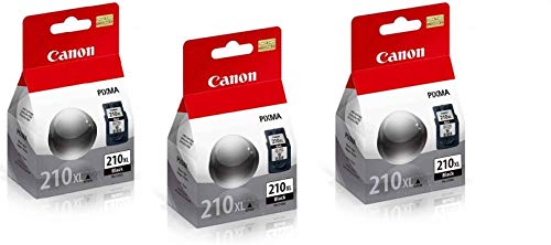Canon PG-210XL Cartridge,Retail Packaging- Black, 3-pack