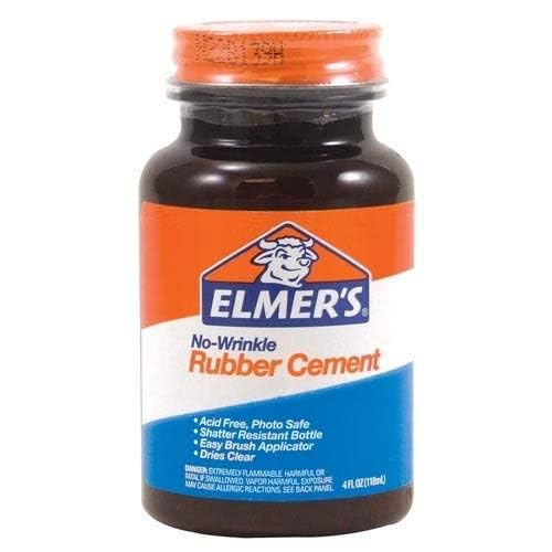Elmer's E904 Rubber Cement 4 oz 18 Pack