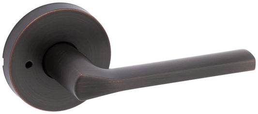 Kwikset Lisbon 730LSLRDT-11P Privacy Lever Venetian Bronze