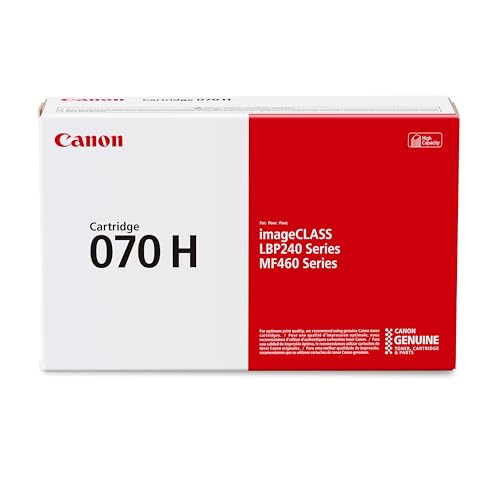 Canon Genuine 070 Black Toner Cartridge High Capacity Compatible with MF465dw, MF462dw, LBP247dw, LBP246dw
