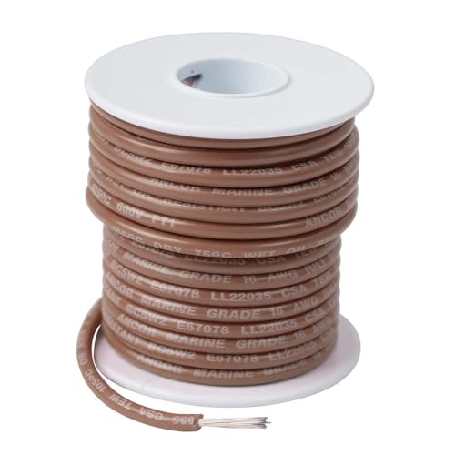 Ancor 103825 Tinned Copper Wire 14 AWG Tan 250ft