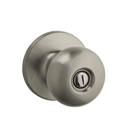 Kwikset Safe Lock Athens Privacy Knob Satin Nickel
