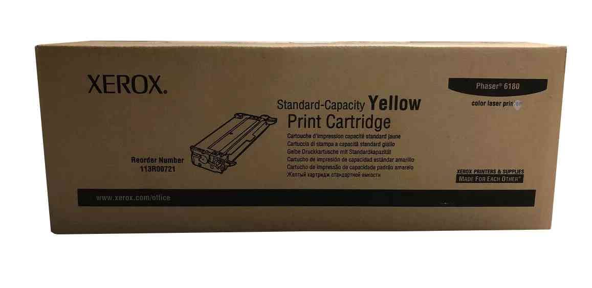 Xerox 113R00721 Phaser 6180 Yellow Standard Capacity Print Cartridge