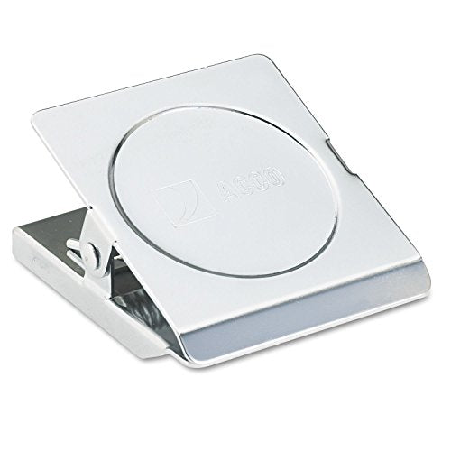 Magnetic Clip Steel 1-1/8" Capacity 2-1/4"w Chrome