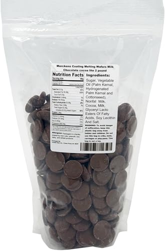 Merckens Cocoa Lite Milk Chocolate Melting Wafers 10 LB 224046