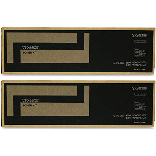 Kyocera TK-6307 (TK6307) Black Toner Cartridge 2-Pack for TASKalfa 3500i, 4500i, 5500i