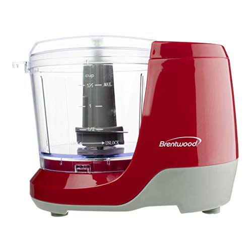 Brentwood MC-109R 1.5 Cup Mini Food Chopper Red