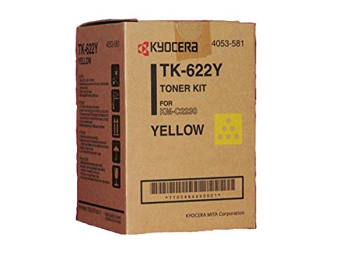 Kyocera Mita TK622Y OEM Yellow Toner Cartridge