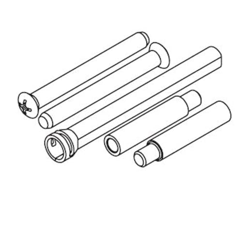 Kwikset 86129-3 Thick Door Screw Pack Bright Brass