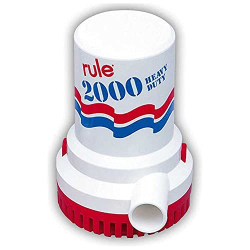 Rule 2000 GPH Bilge Pump 12V Marine Accessory