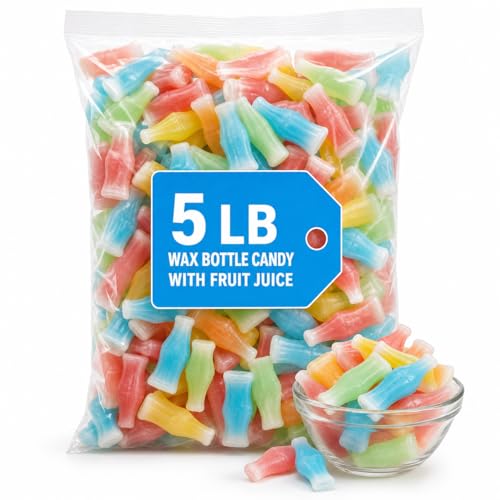 Charms Wax Bottle Candy 5 lb Bulk