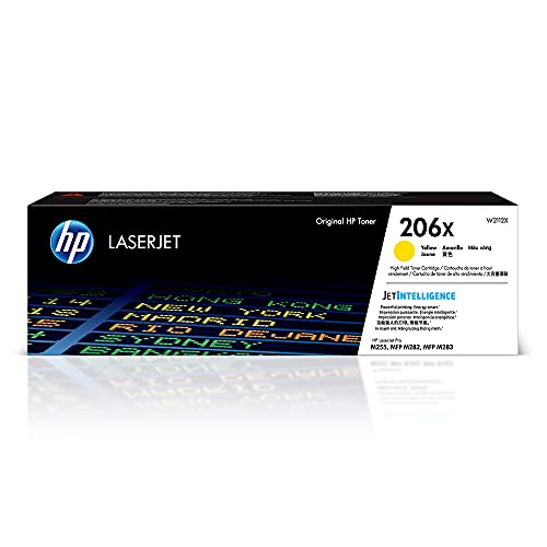 HP 206X Yellow High-Yield Toner Cartridge W2112X