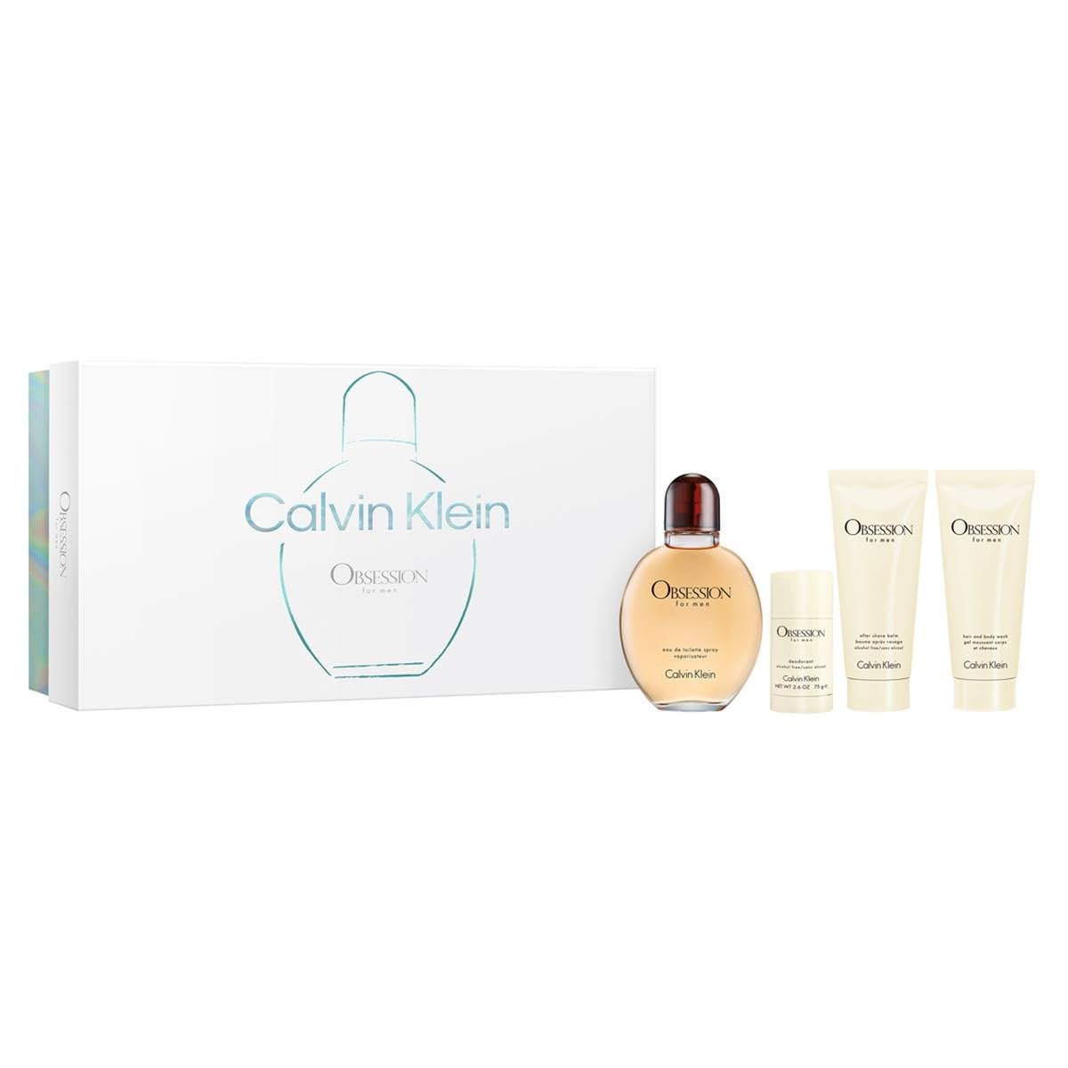 AEJ Calvin Klein Obsession 4Pc Men Set (Hard Box)